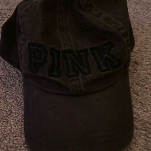 Pink charcoal grey baseball cap